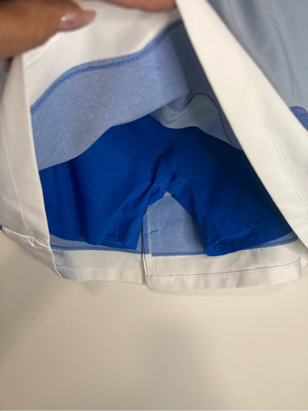 adidas Light Blue Athletic Skort with Royal Blue and White Bands in size XL - Picture 5 of 12